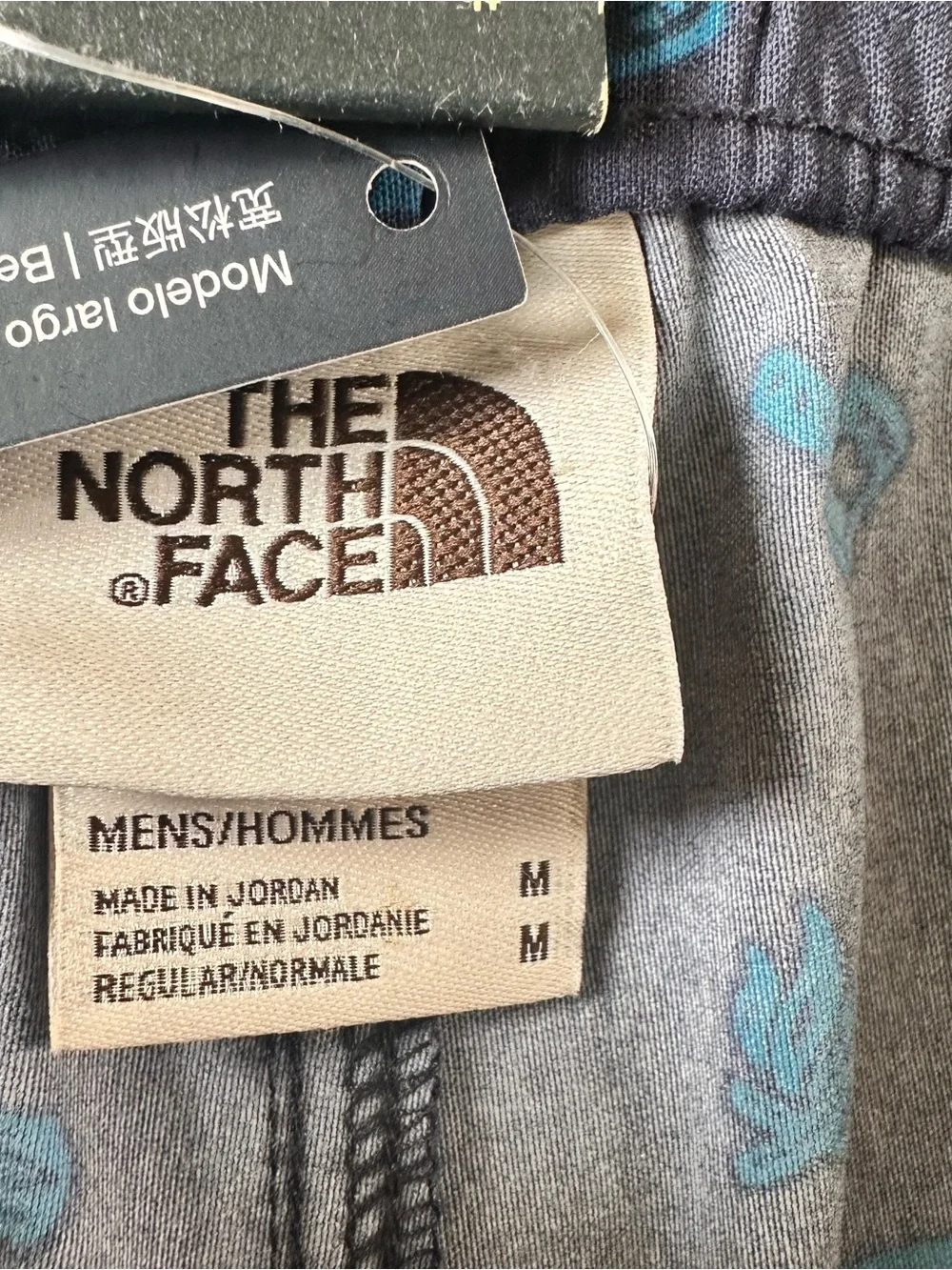 North Face Class V Belted Shorts Men Medium Blue Camping Hike Cargo Flashdry NWT